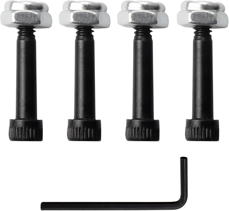 WFCYX 4 Set Replacement 74072 Auger Motor Shaft Nut & Bolt, Fit for Traeger, Pit Boss, Z-Grills, Rec Tec and Most Wood Pellet Grills & AC Pellet Grill Shaft Nut & Bolt of Auger Motor - Image 1